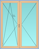 Alu Fenster FWS50.SI Wohnraum